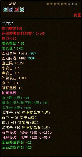 这才是天山平民四级石头装备属性和伤害