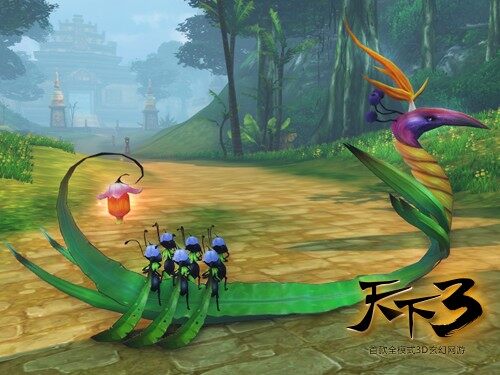 《天下3》春节活动绝版珍兽“一苇渡江”展示 