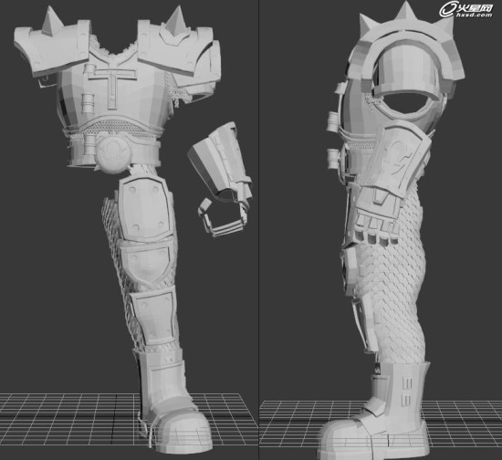 魔兽世界霸气萨尔CG模型全三维制作过程欣赏