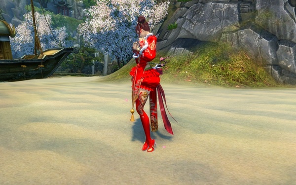 胡姬酒肆春禧装 随机+固染喜出纯红宝石