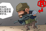 穿越火线搞笑漫画 实战遇敌静步是最好选择
