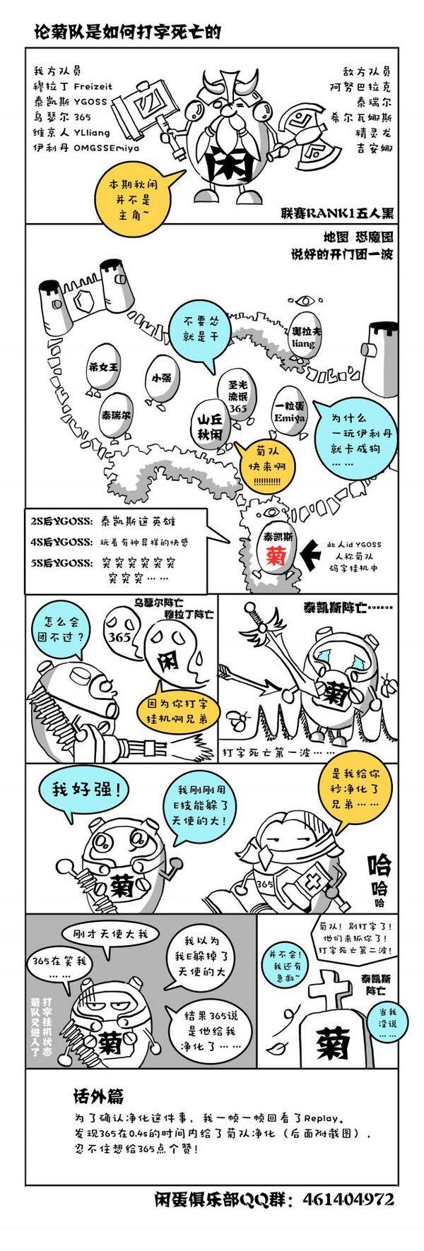 搞笑漫画闲蛋俱乐部第二话：有个逗比叫菊队