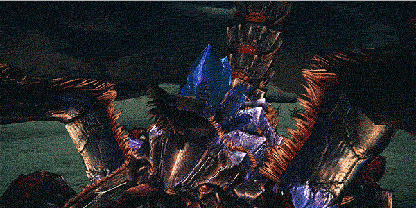 怪物猎人OLgif,尾晶蝎