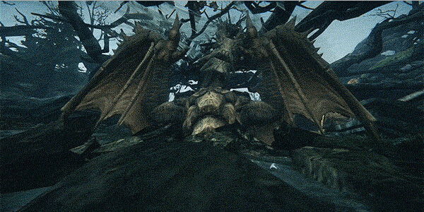 怪物猎人OLgif,岩龙