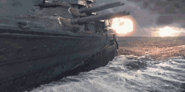 战舰世界gif,坚船利炮