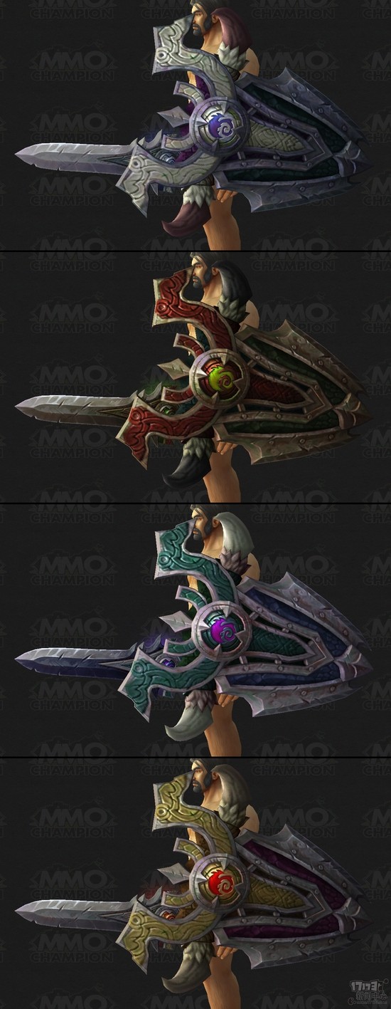 大地守护者之鳞 魔兽7.0防战神器外观预览