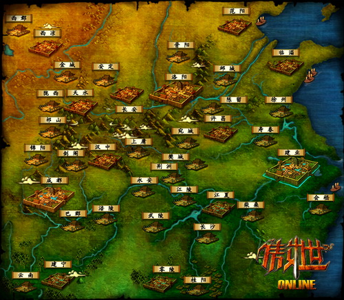 《傲世ol》世界地图