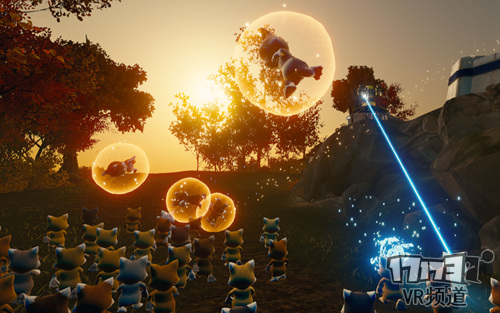 肆意屠杀可爱的喵星人！试玩残忍的VR游戏喵星人大作战