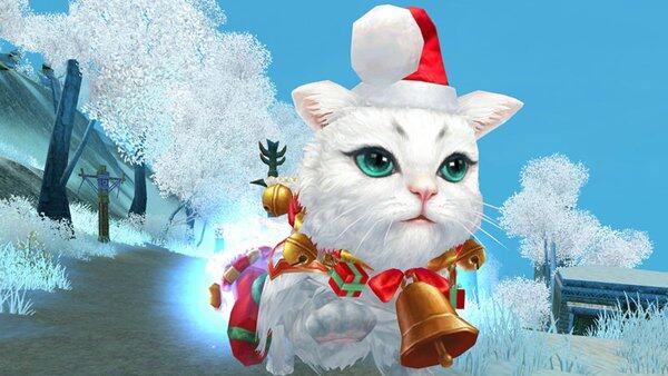 天下3圣诞坐骑雪团儿曝光 会飞的大猫