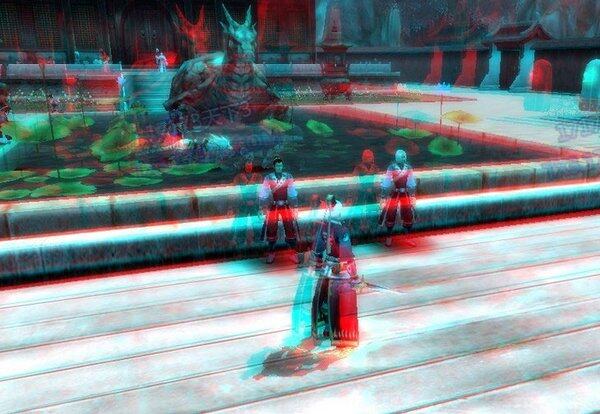 玩家晒3D显示器玩游戏的截图 
