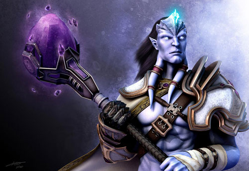 暴雪魔兽fans原画德莱尼圣骑士